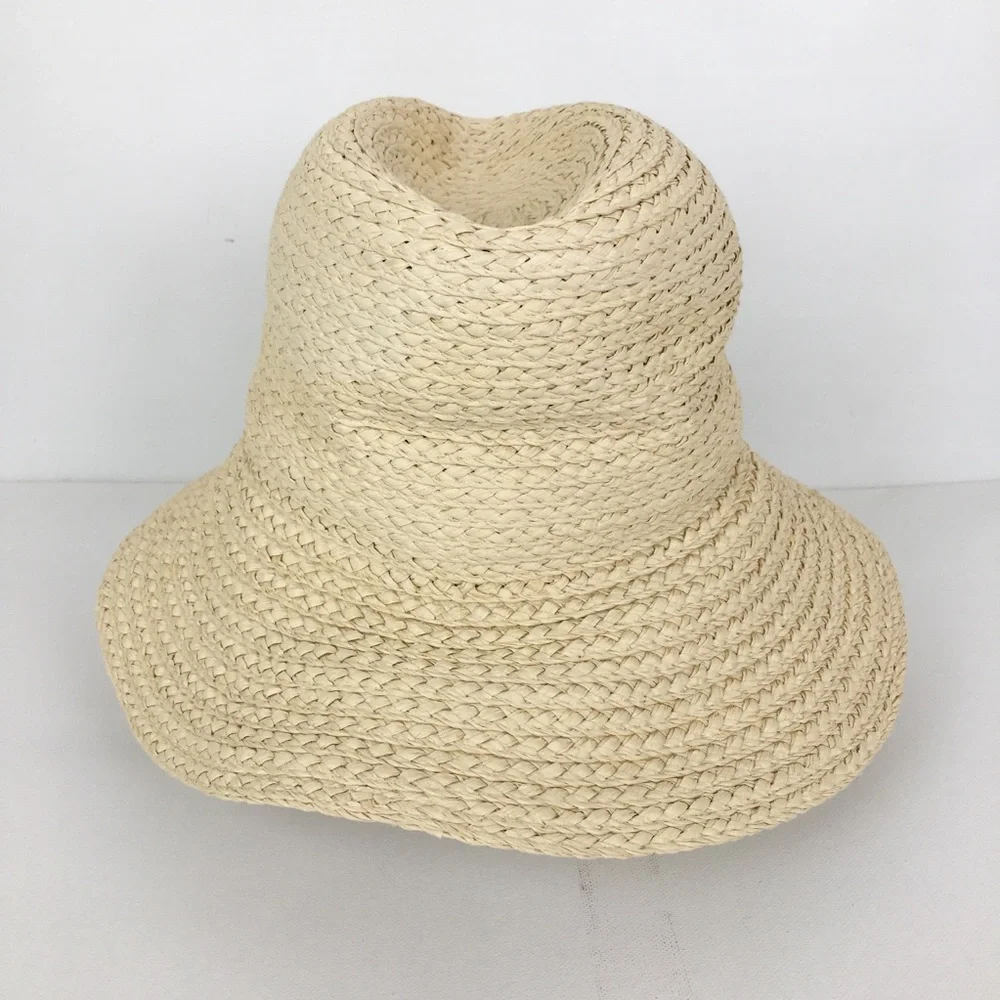 Banana Republic Woven Sun Hat NEW Size Small/Medium MSRP $70 Natural Tan NWT